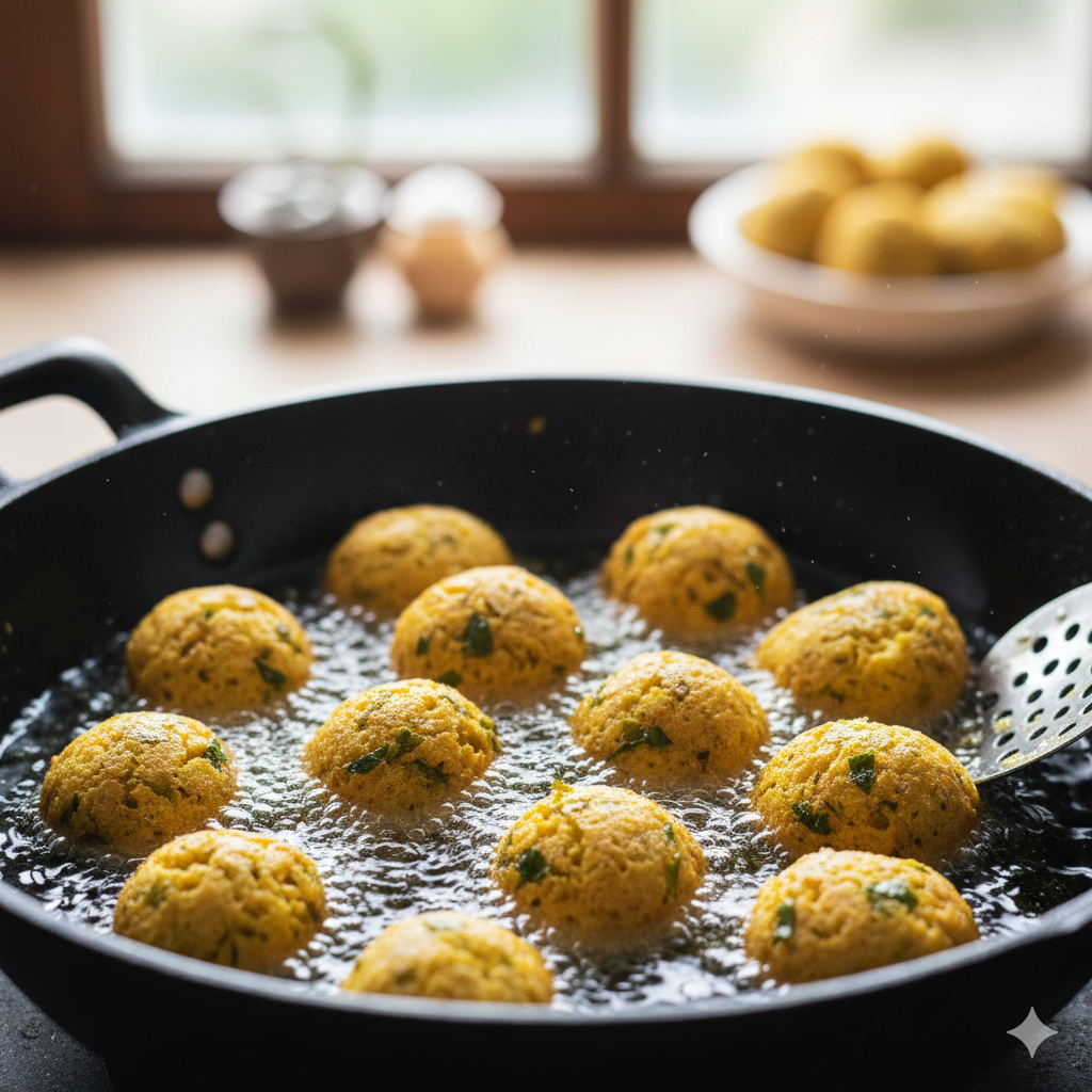 ગોટા તળવાની રીત